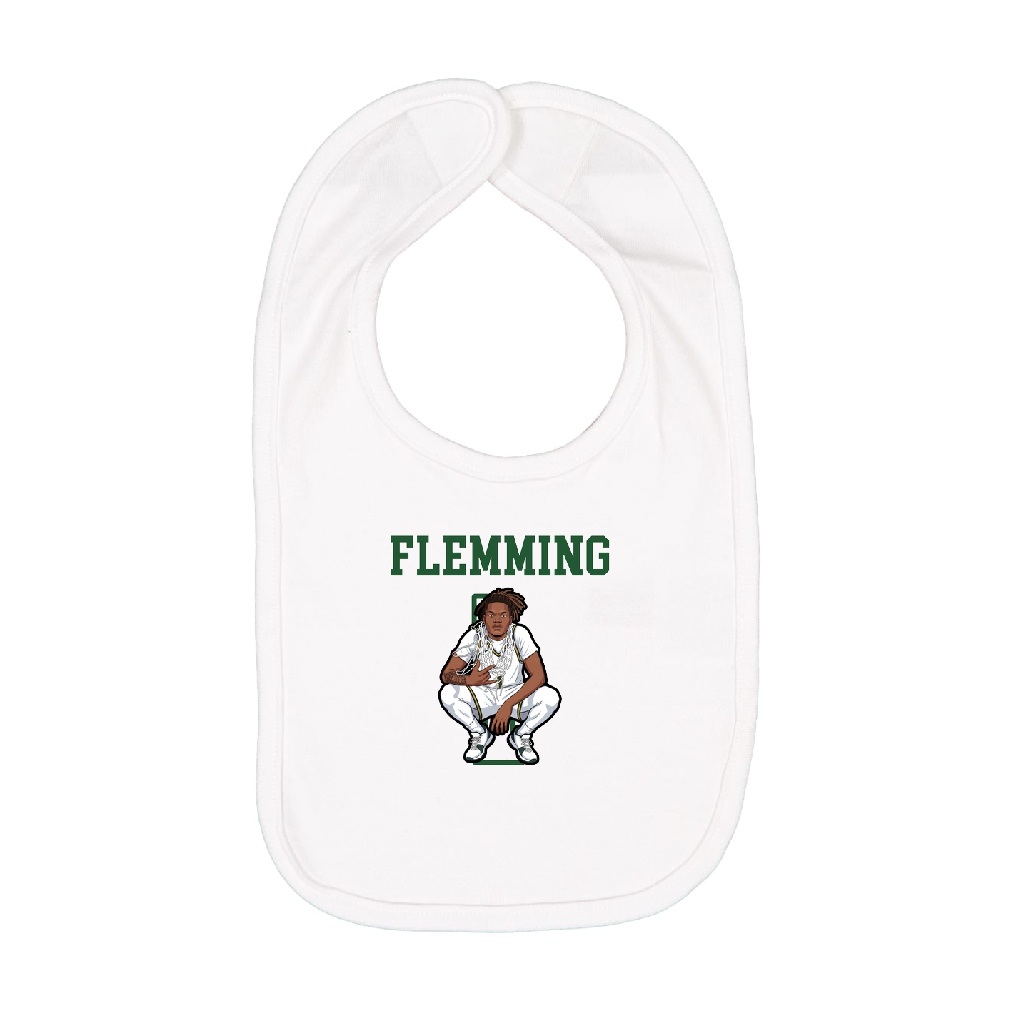 Infant Bib — Shirsey in White