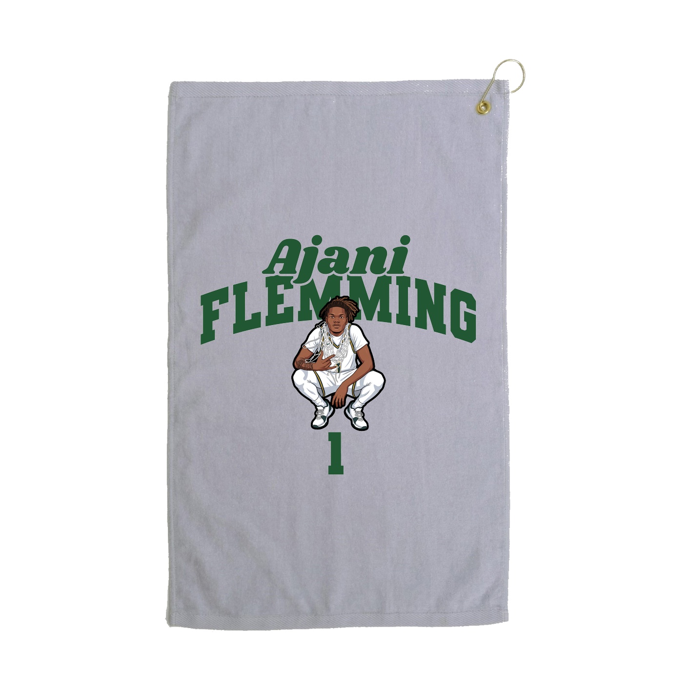 Golf Towel — Signature Arch in Grey