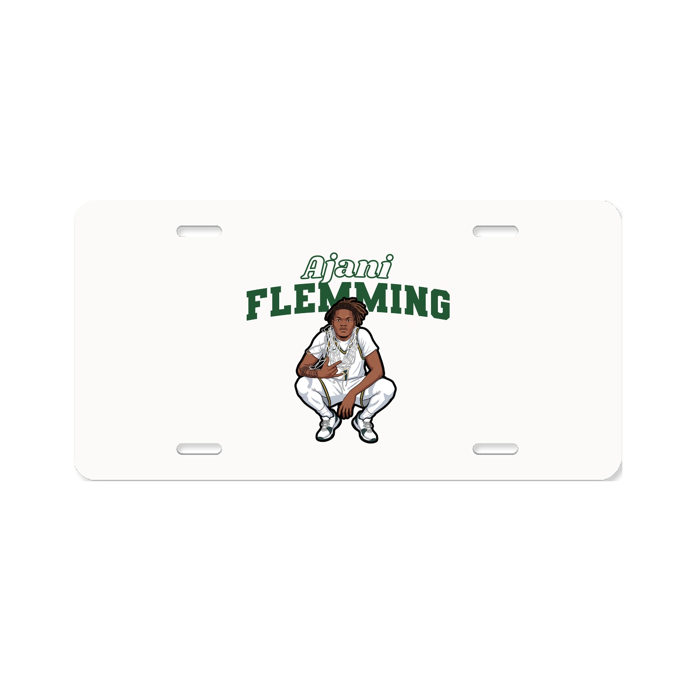 License Plate — Name Arch in Classic