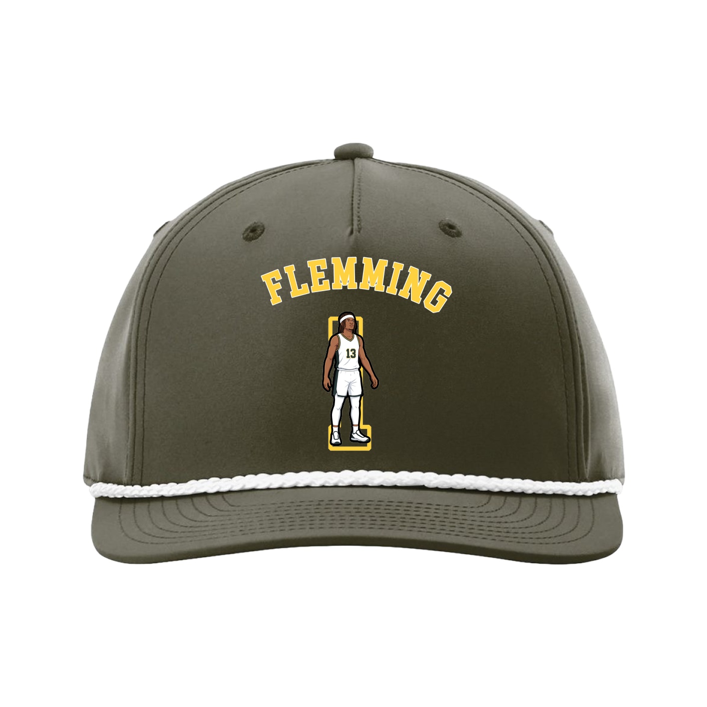 Five-Panel Classic Rope Cap — Shirsey Arch in Green