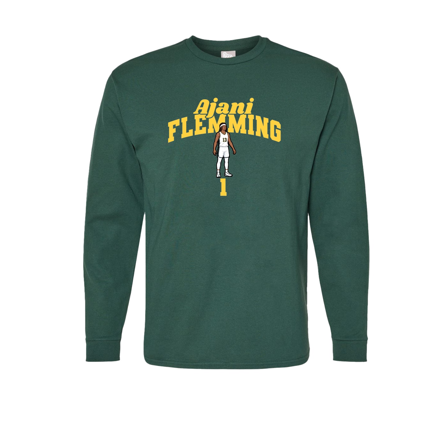 Long Sleeve Tee — Signature Arch in Green