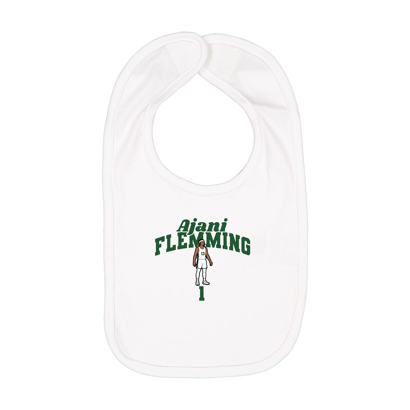 Infant Bib — Signature Arch in White