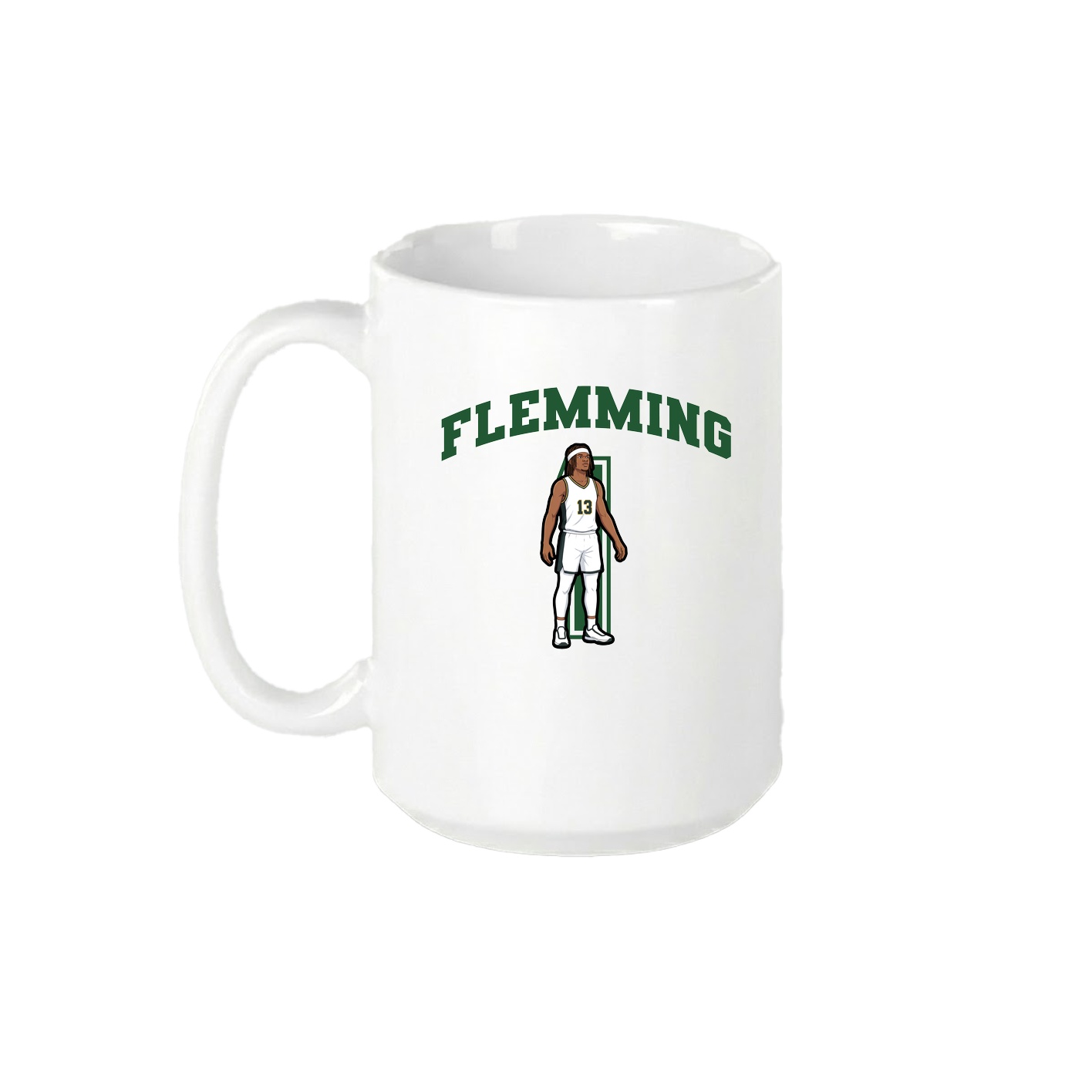 15oz Coffee Mug — Number in White