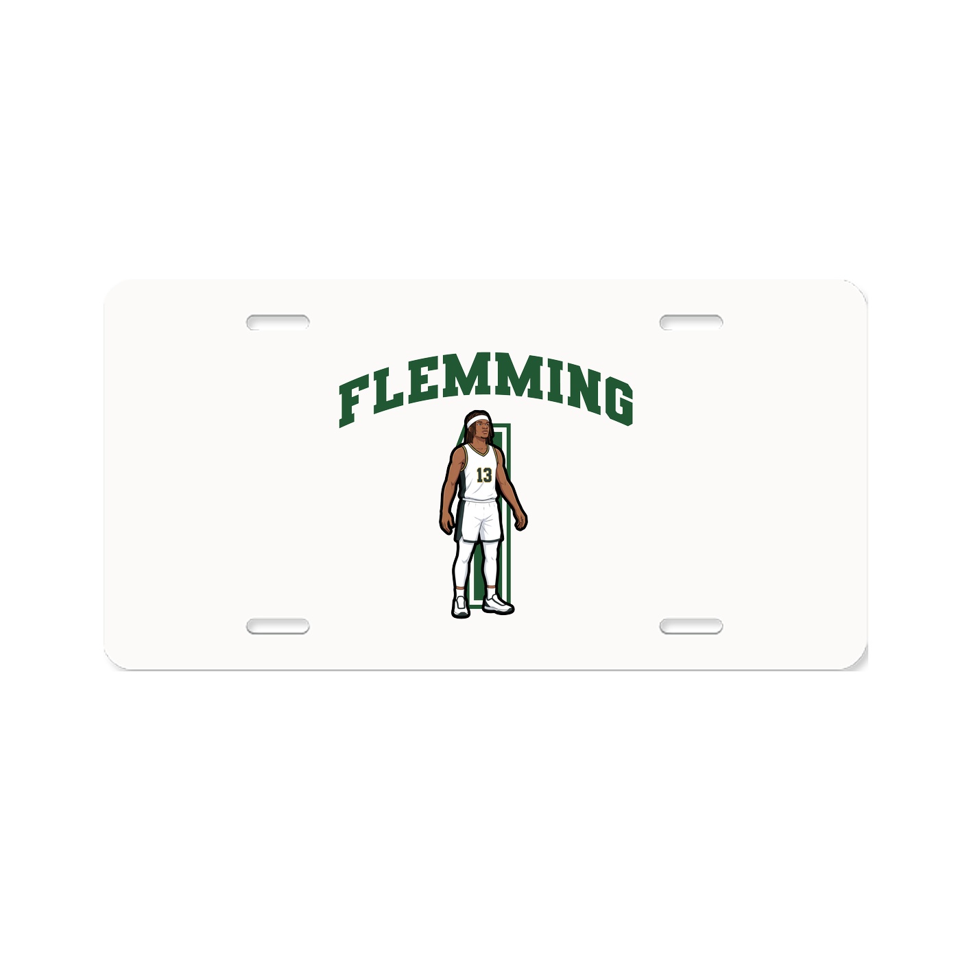 License Plate — Number in Classic
