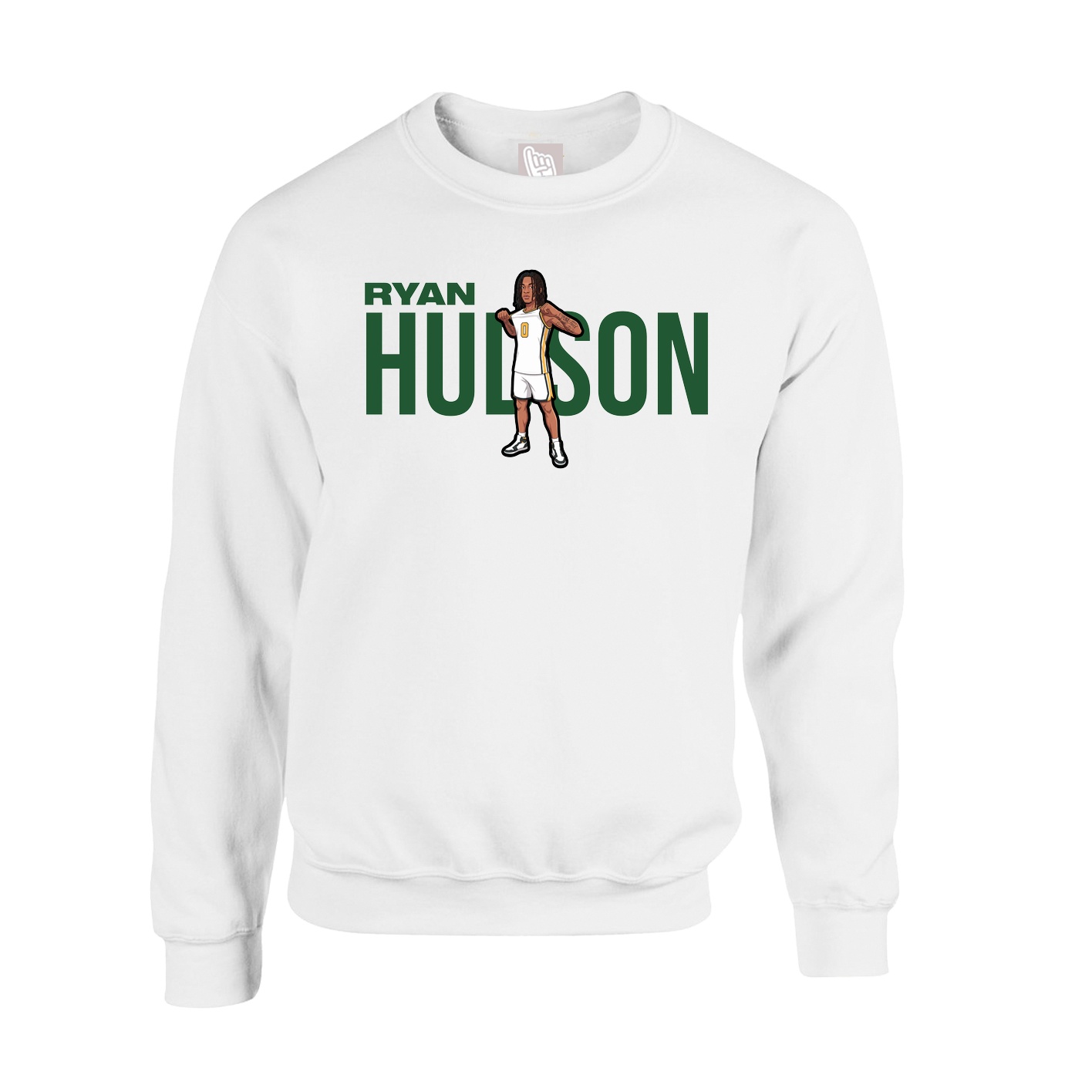 Fleece Crew — Player Name in White