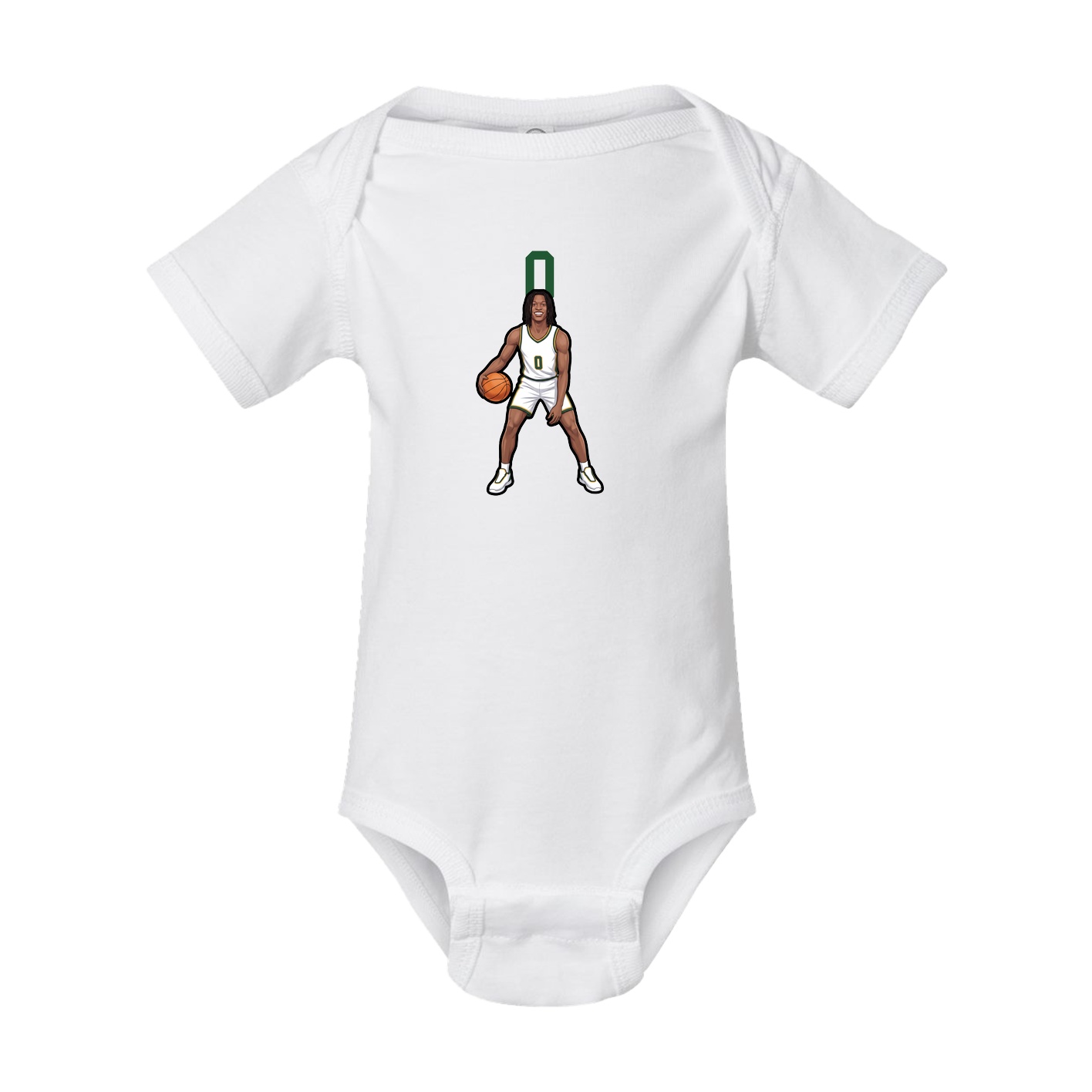 Baby Onesie — Number Top in White