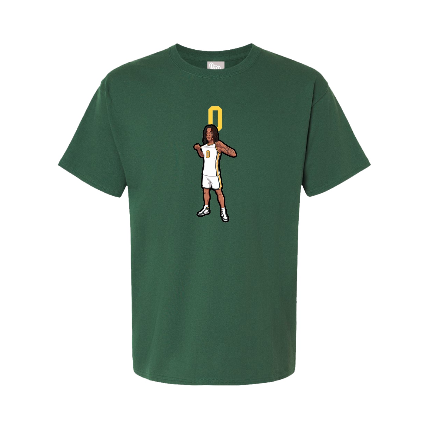 Youth Tee — Number Top in Green
