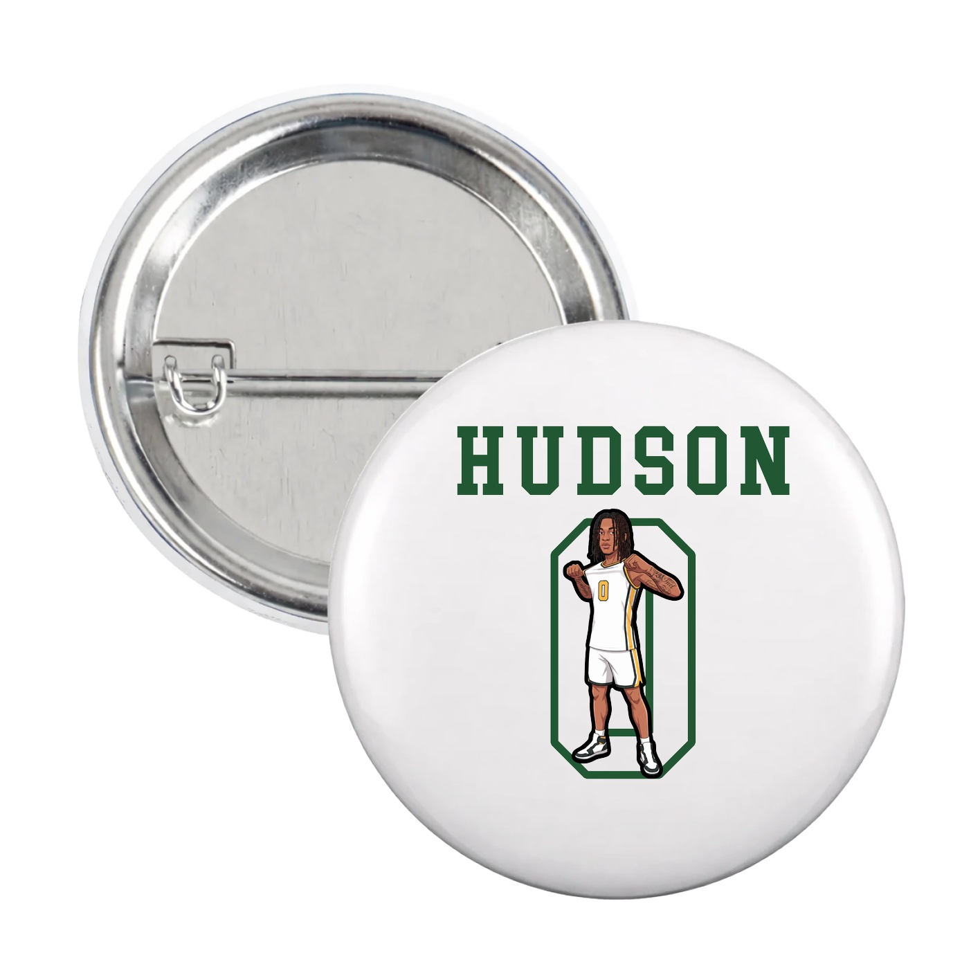 Game Day Button — Shirsey in White