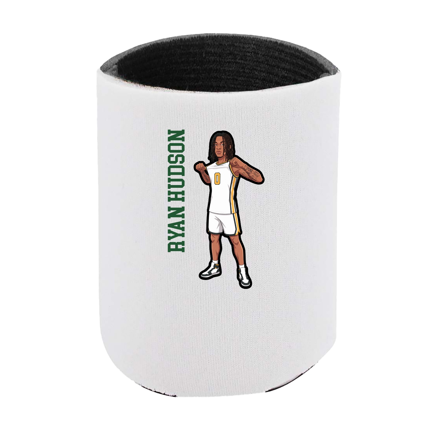 Can Holder — Name Vertical in White