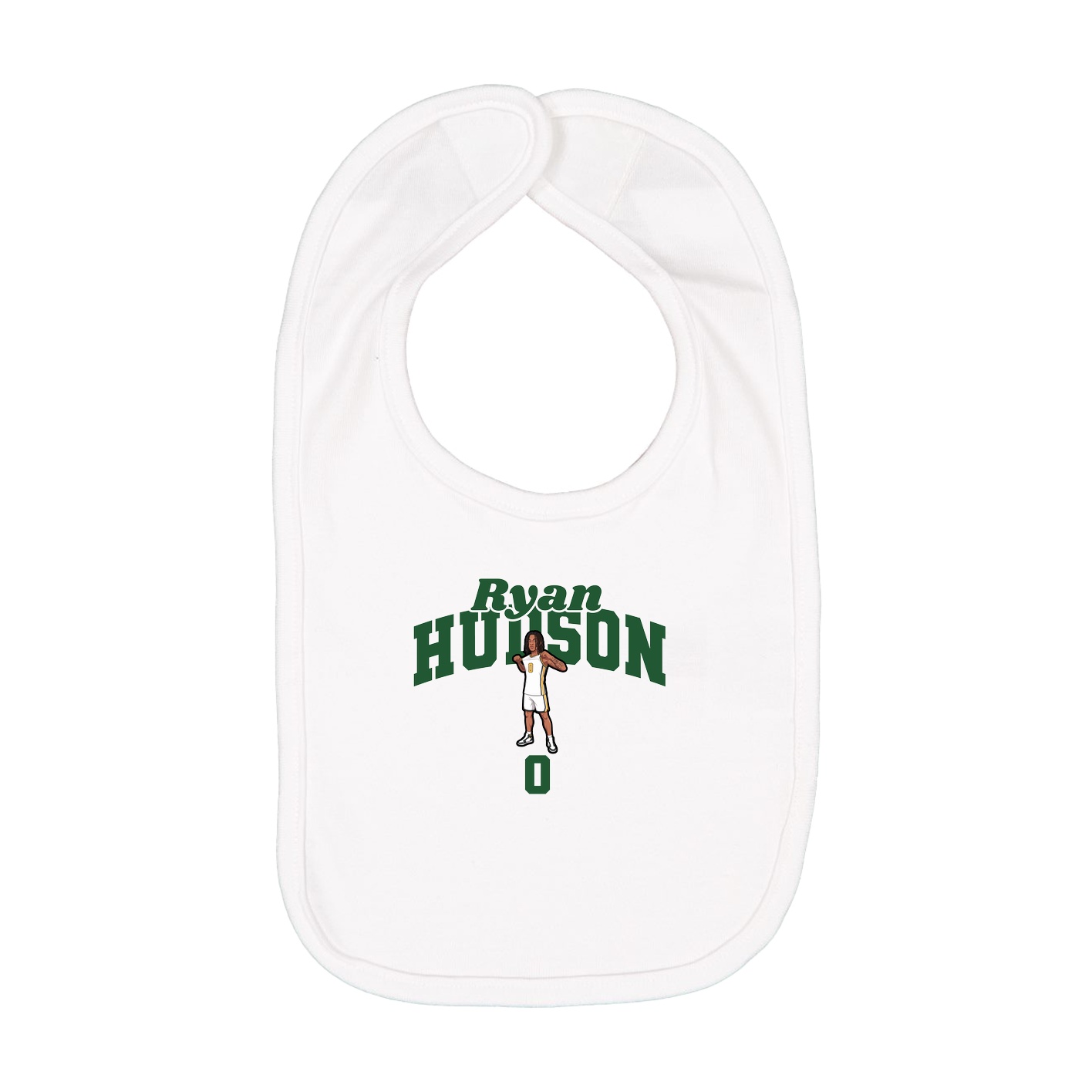 Infant Bib — Signature Arch in White