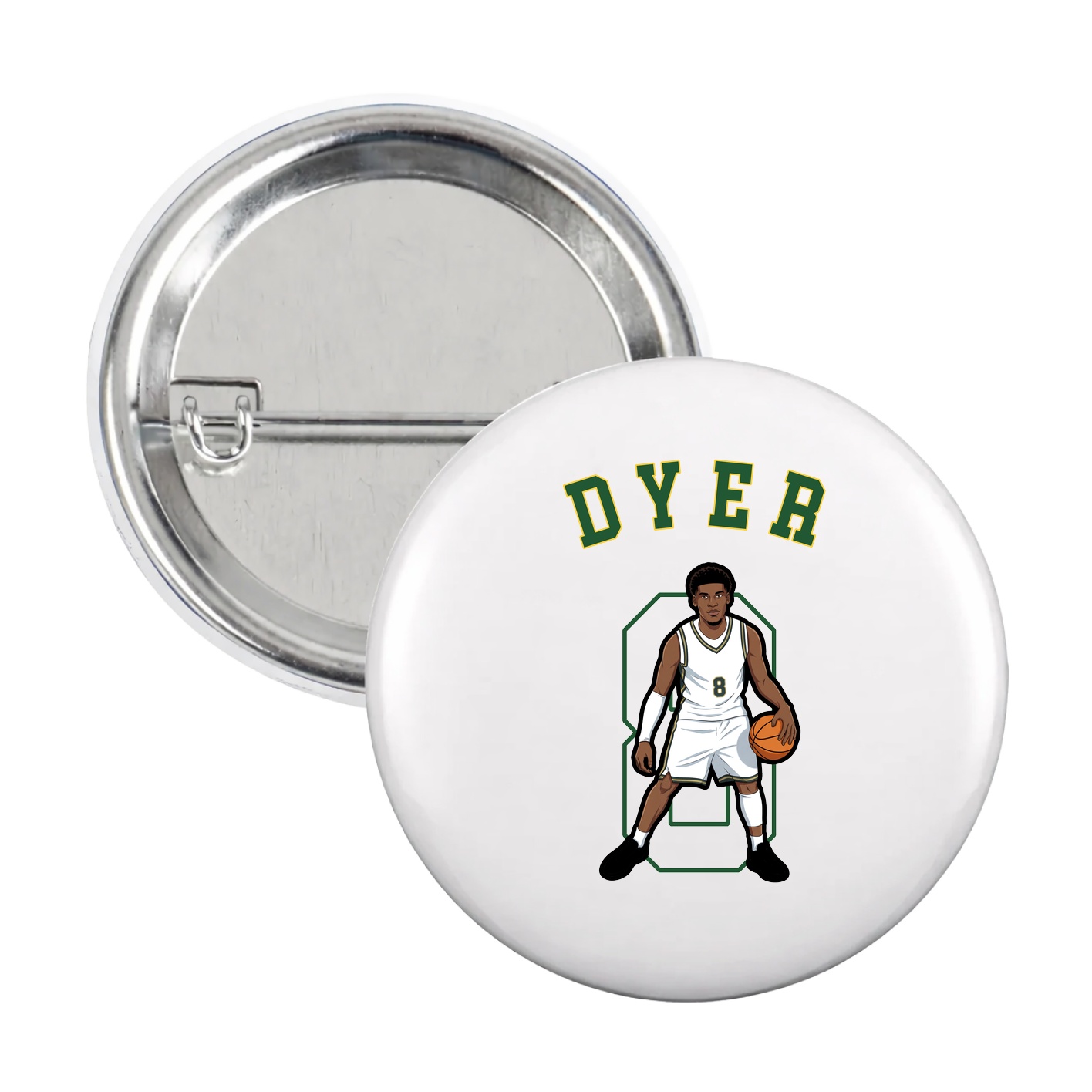 Game Day Button — Shirsey Arch in White