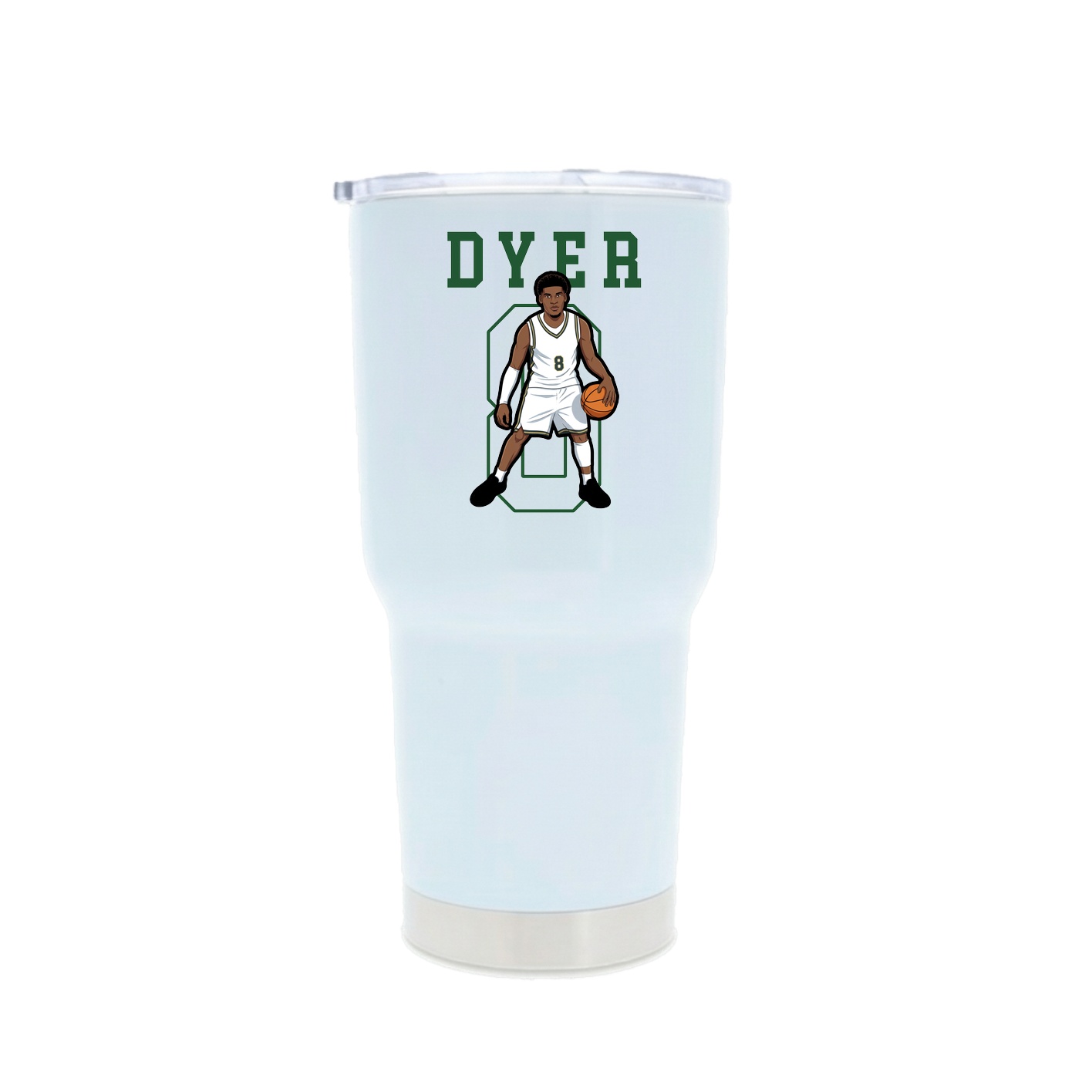 30oz Stainless Steel Tumbler — Shirsey in White