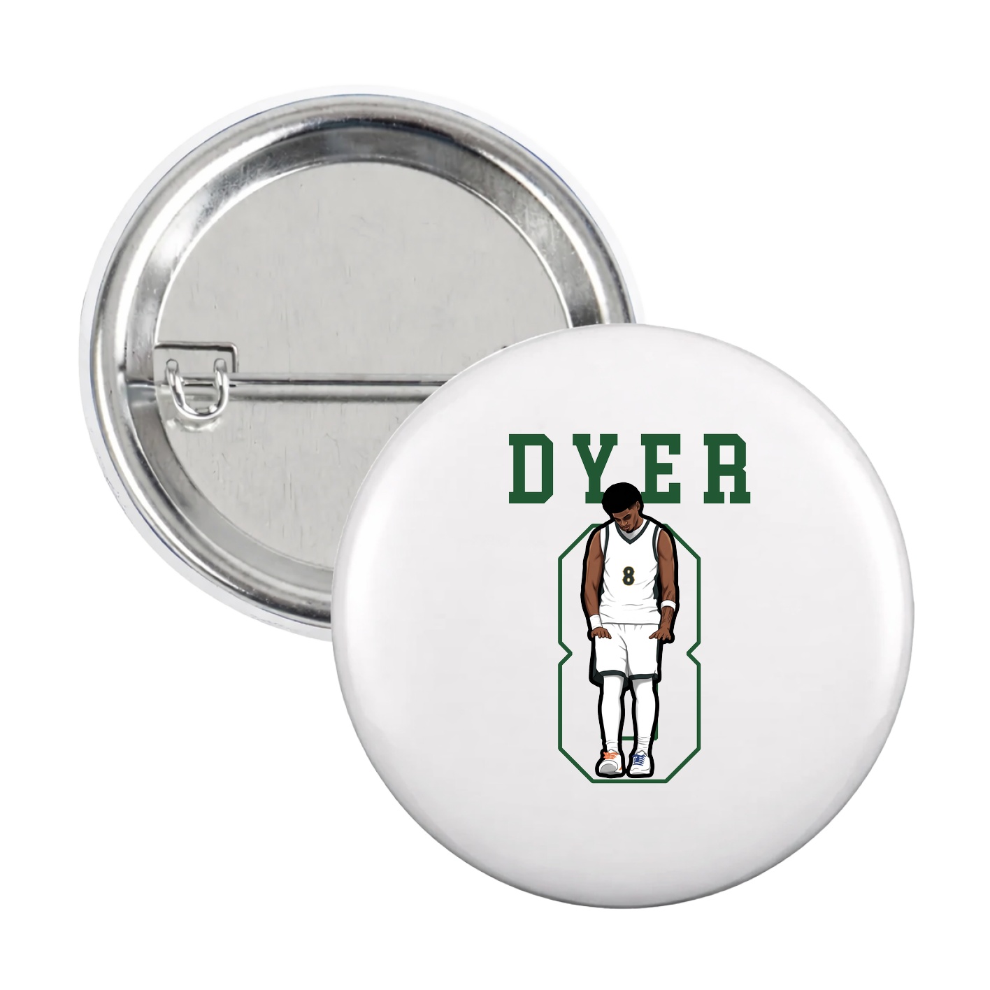 Game Day Button — Shirsey in White