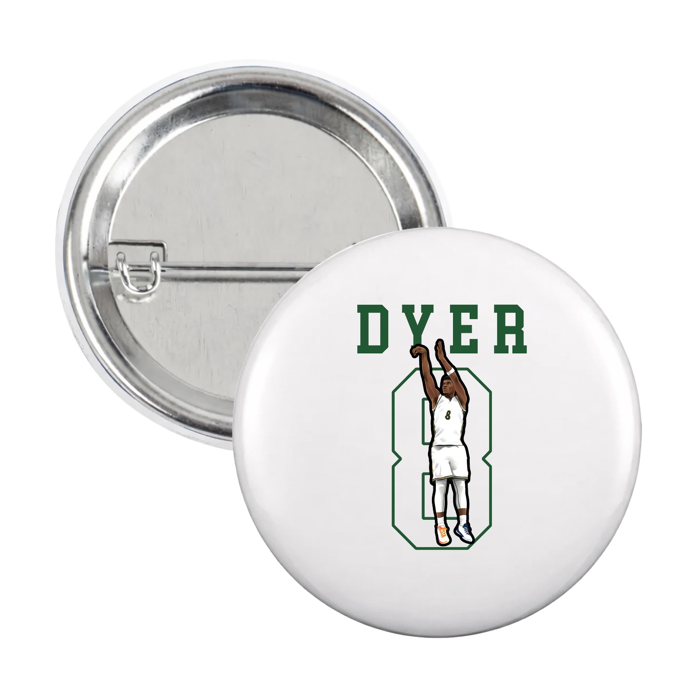 Game Day Button — Shirsey in White