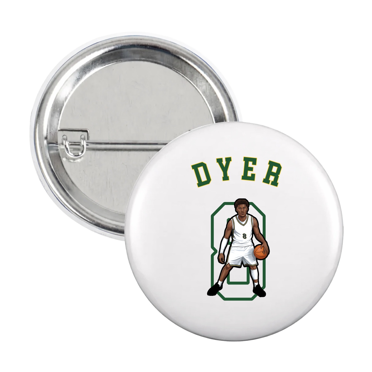 Game Day Button — Shirsey Arch in White
