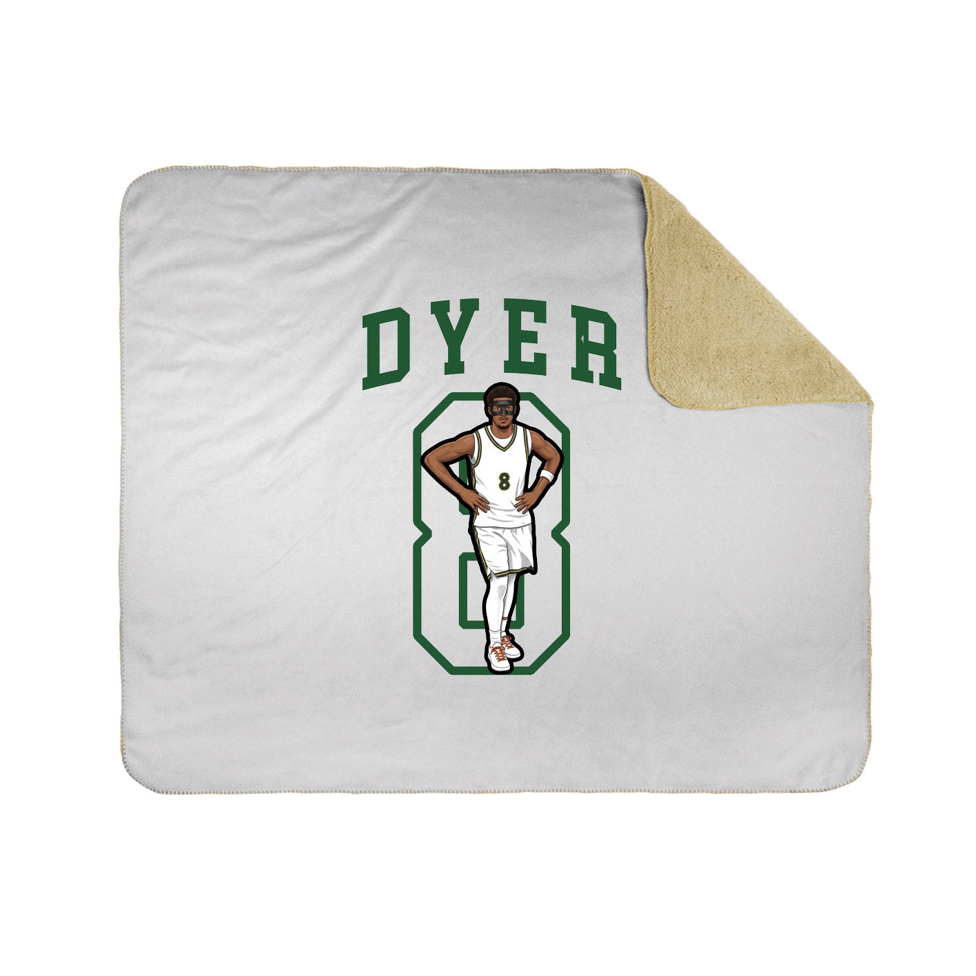 Throw Blanket — Shirsey in White