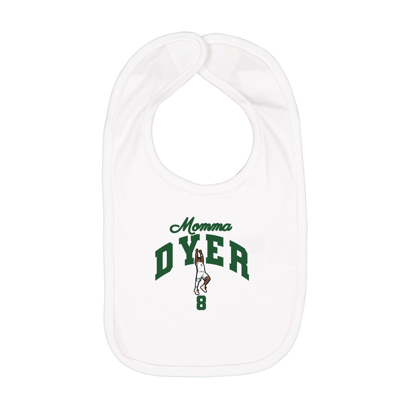 Infant Bib — Mothers Day Arch in White