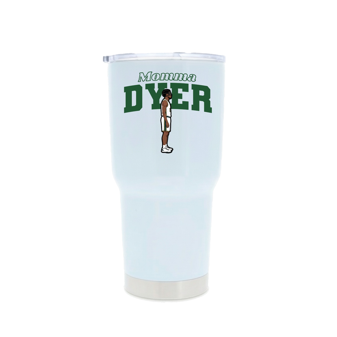 30oz Stainless Steel Tumbler — Mothers Day Block in White