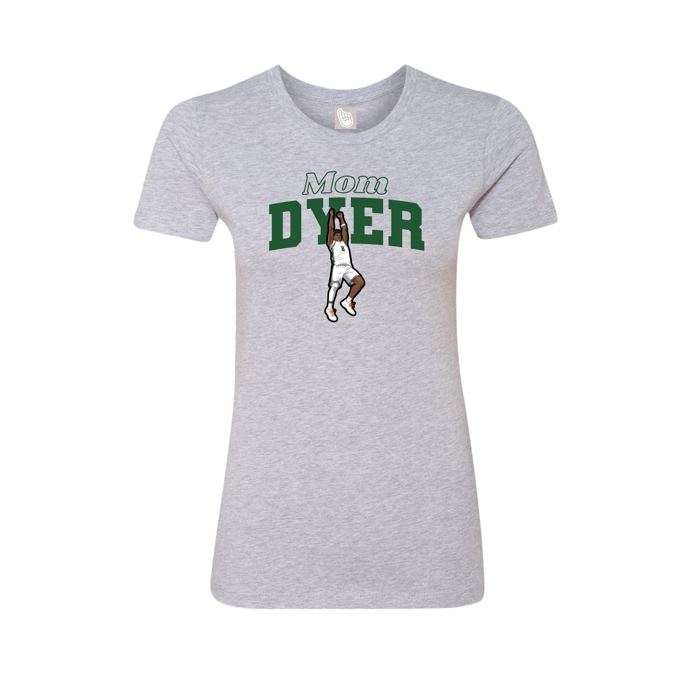 Womens Tee — Mothers Day Block in Grey