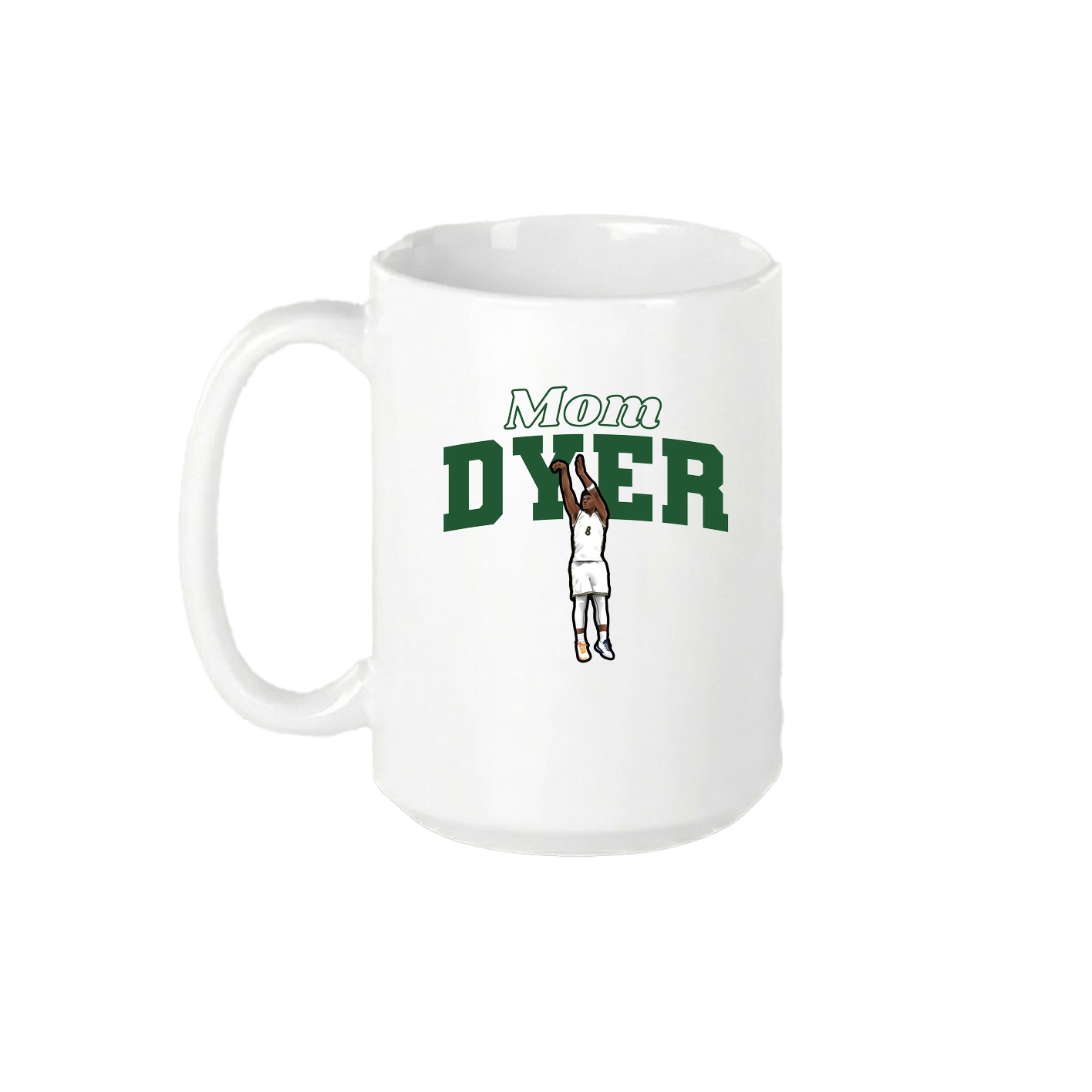 15oz Coffee Mug — Mothers Day Block in White