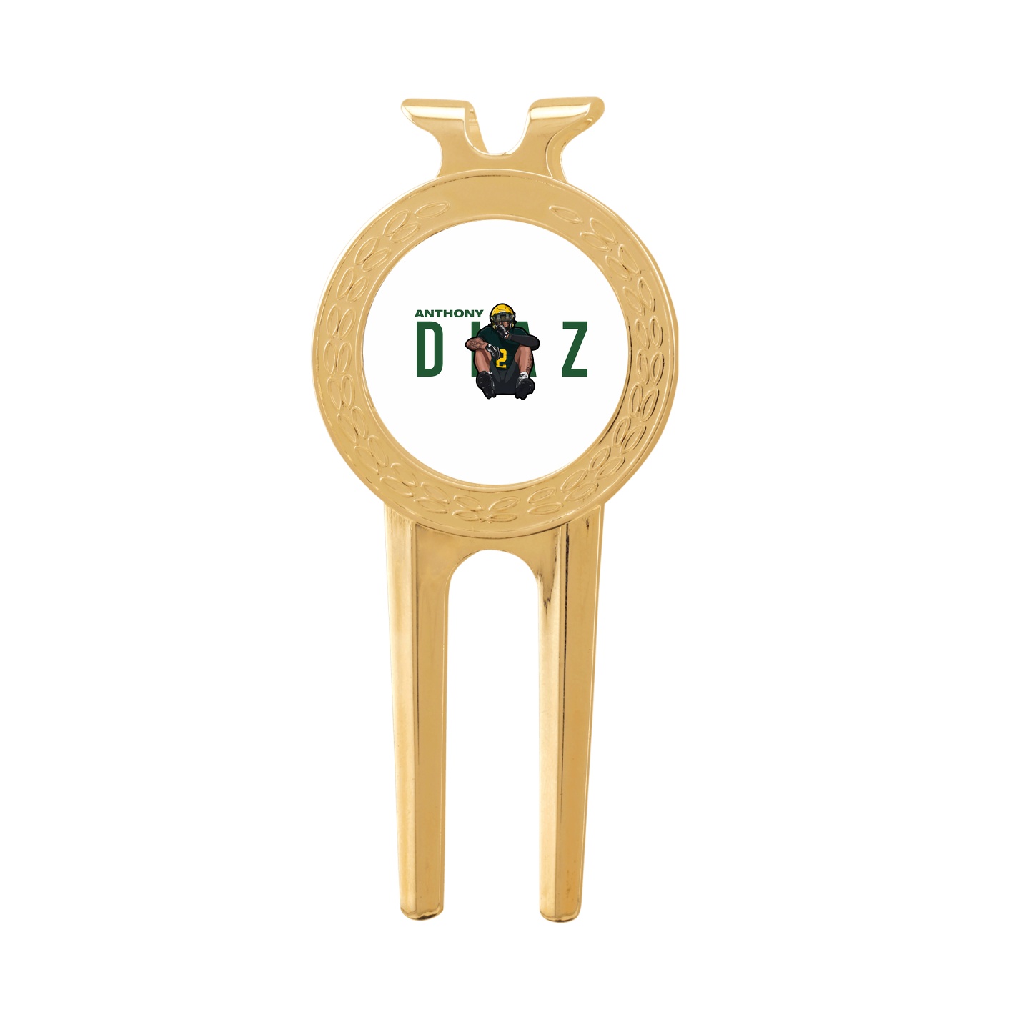 Divot Tool with Ball Marker — Player Name in Classic