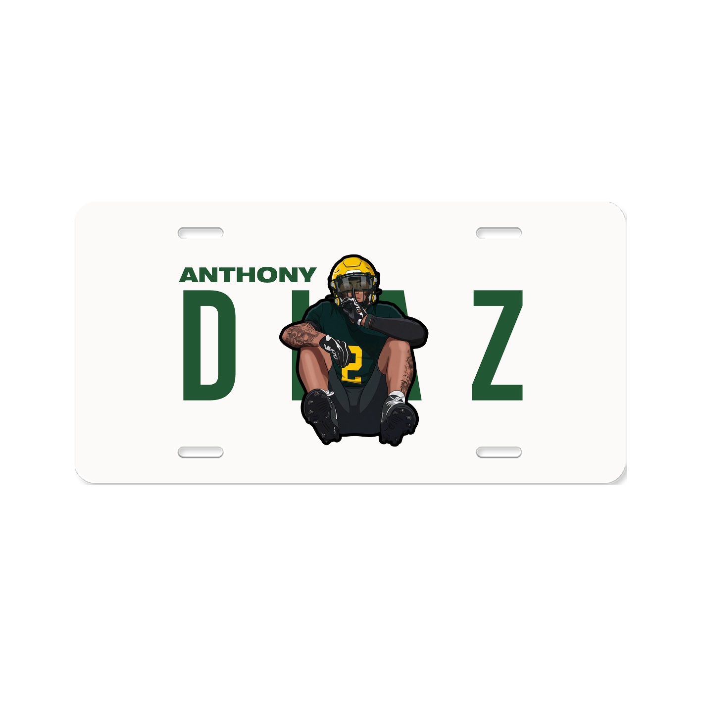 License Plate — Player Name in Classic