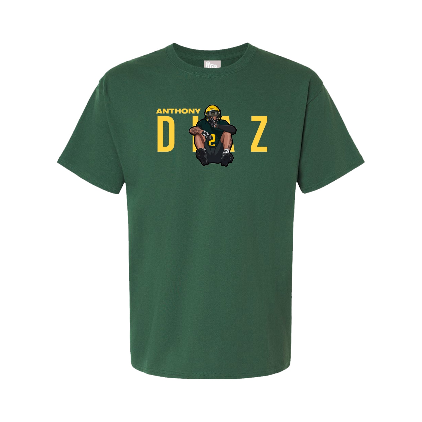 Youth Tee — Player Name in Green