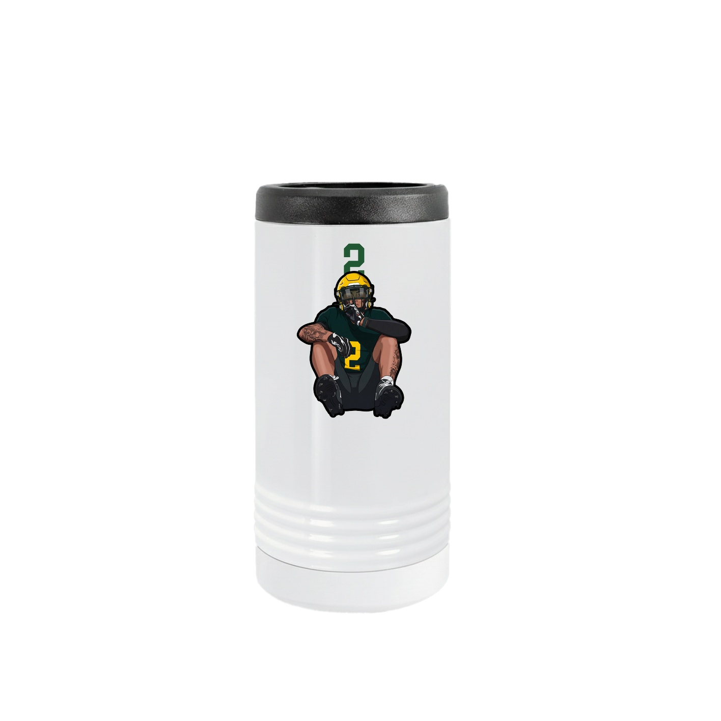 Slim Beverage Holder — Number Top in White