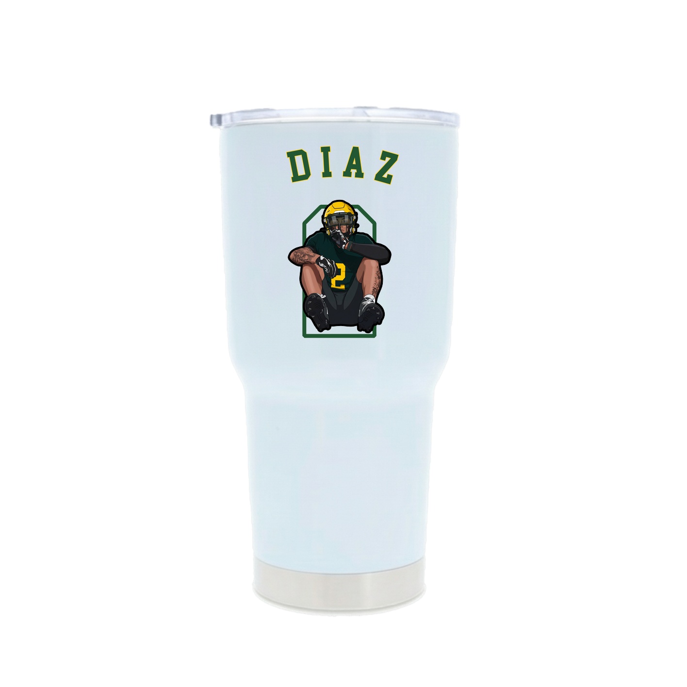 30oz Stainless Steel Tumbler — Shirsey Arch in White
