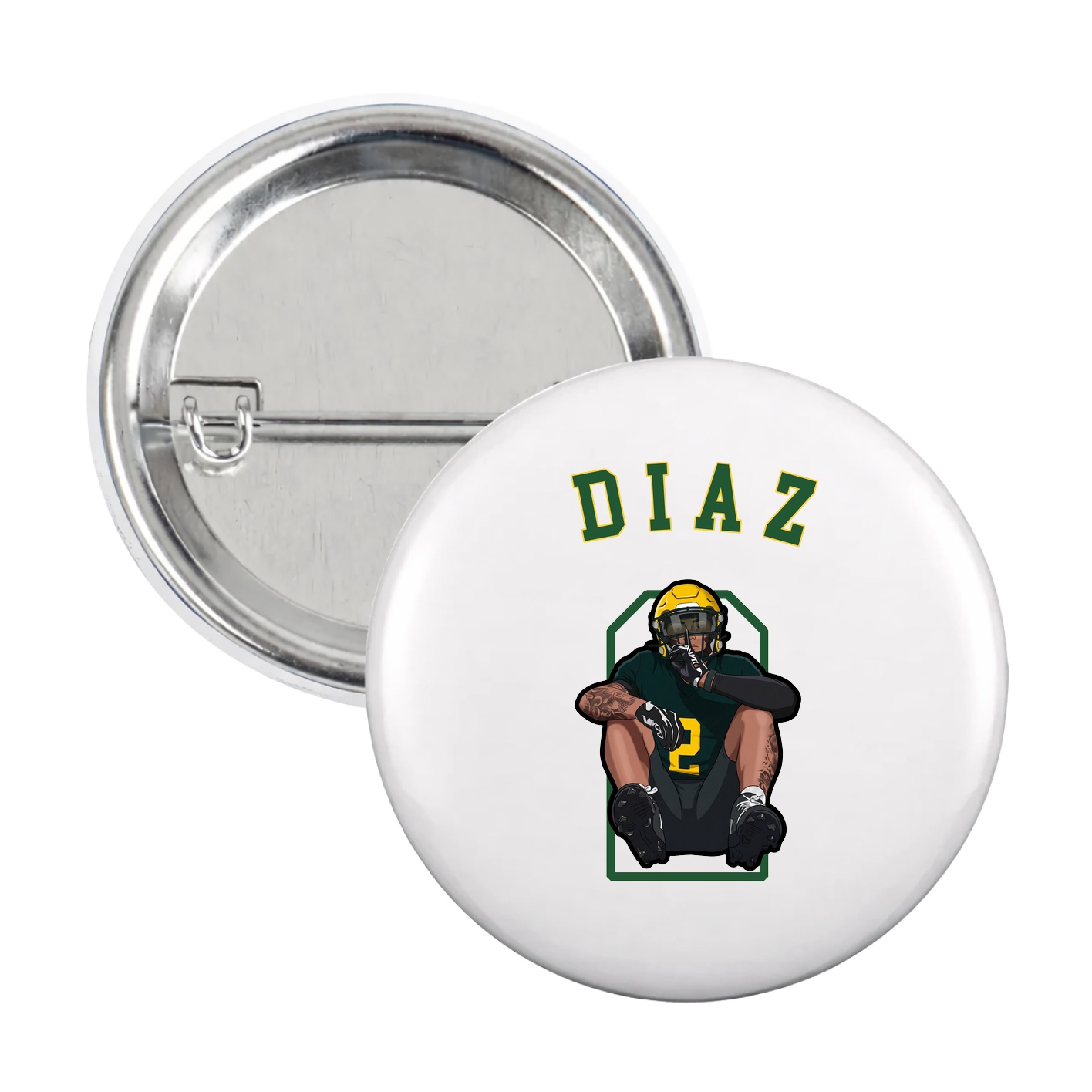 Game Day Button — Shirsey Arch in White