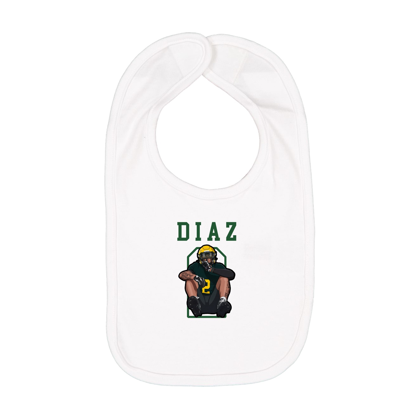 Infant Bib — Shirsey in White
