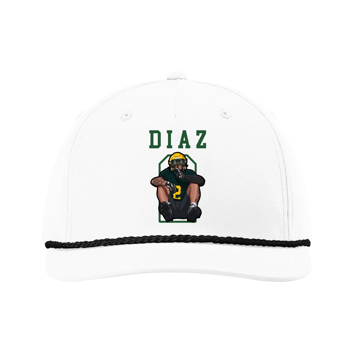 Five-Panel Classic Rope Cap — Shirsey in White