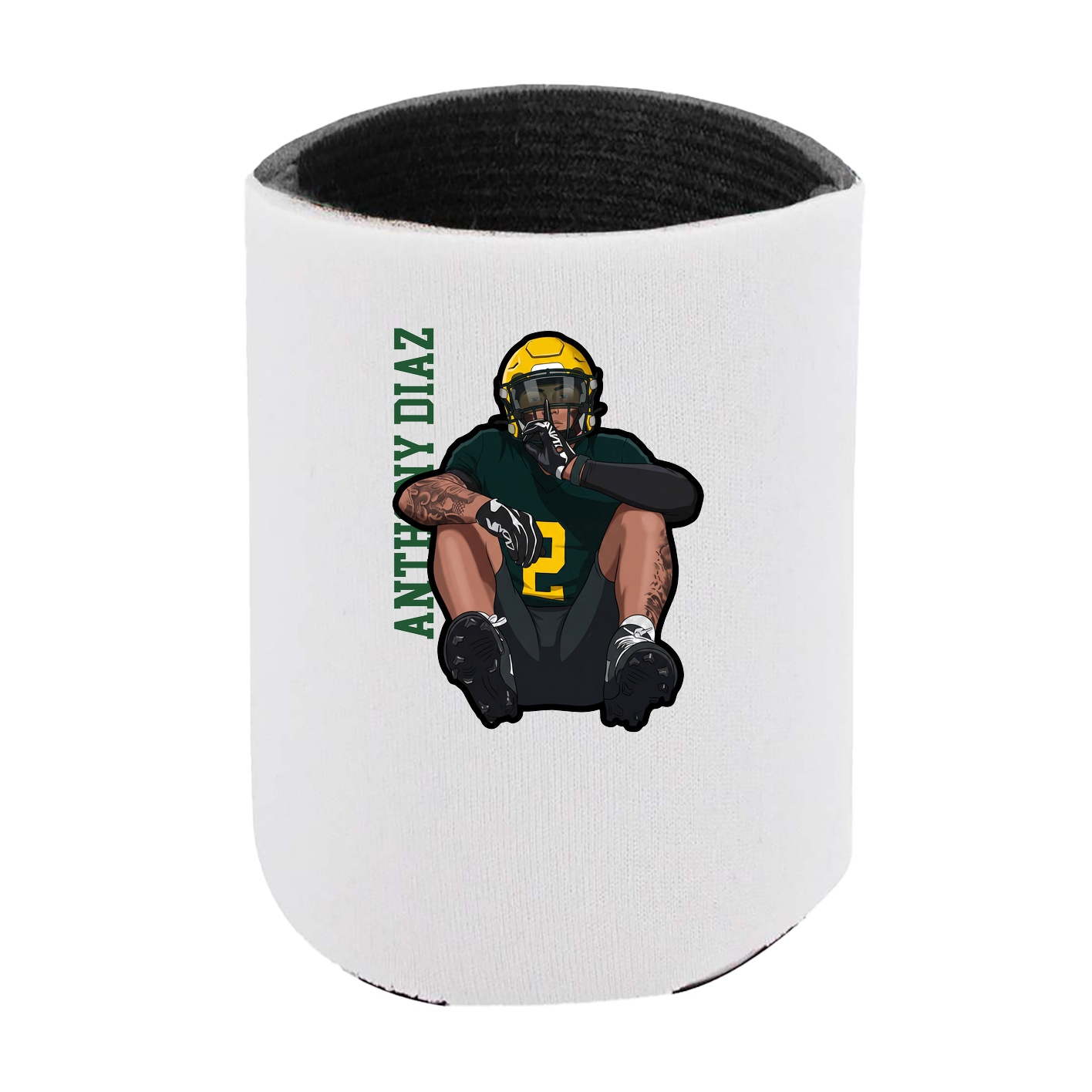 Can Holder — Name Vertical in White