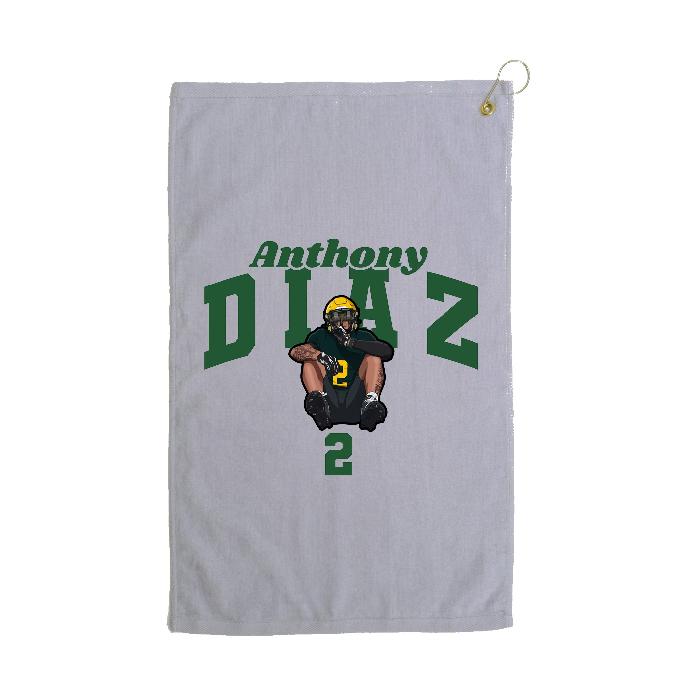 Golf Towel — Signature Arch in Grey