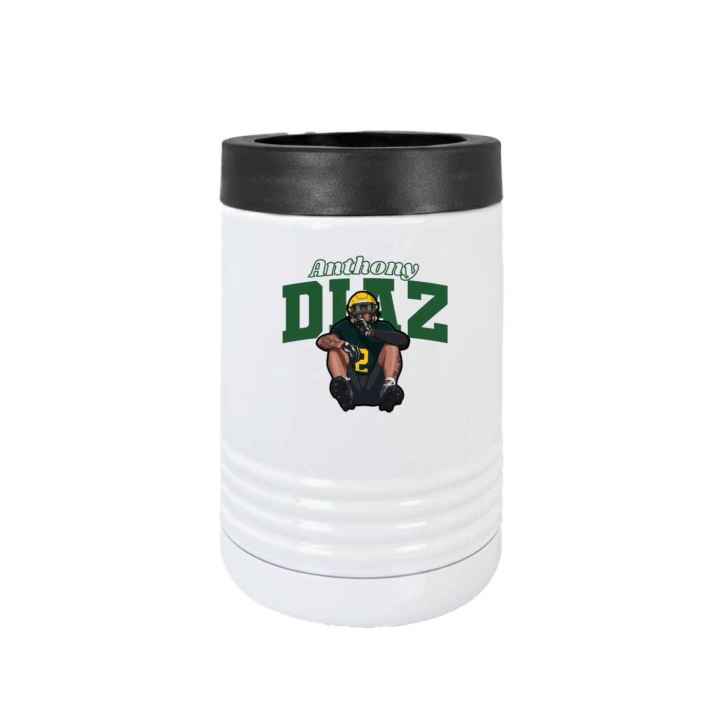 Beverage Holder — Name Arch in White