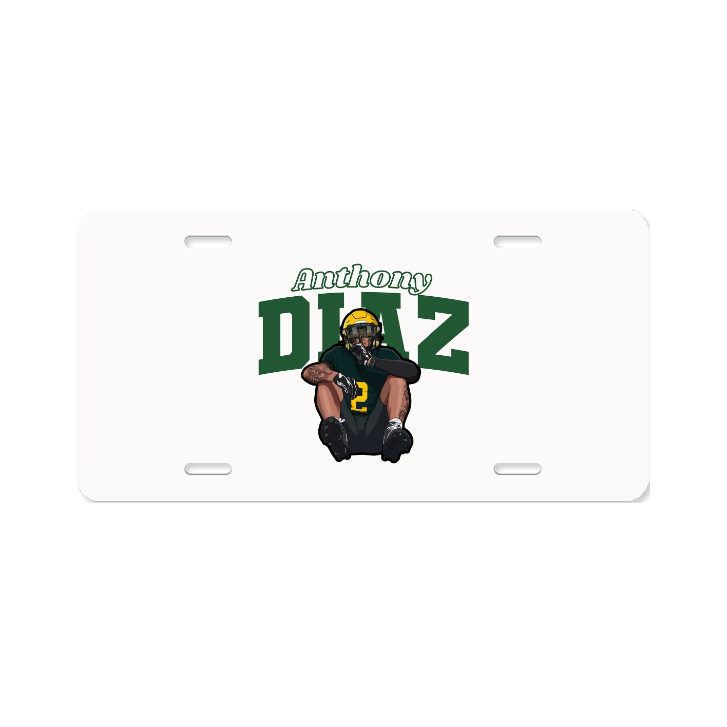 License Plate — Name Arch in Classic