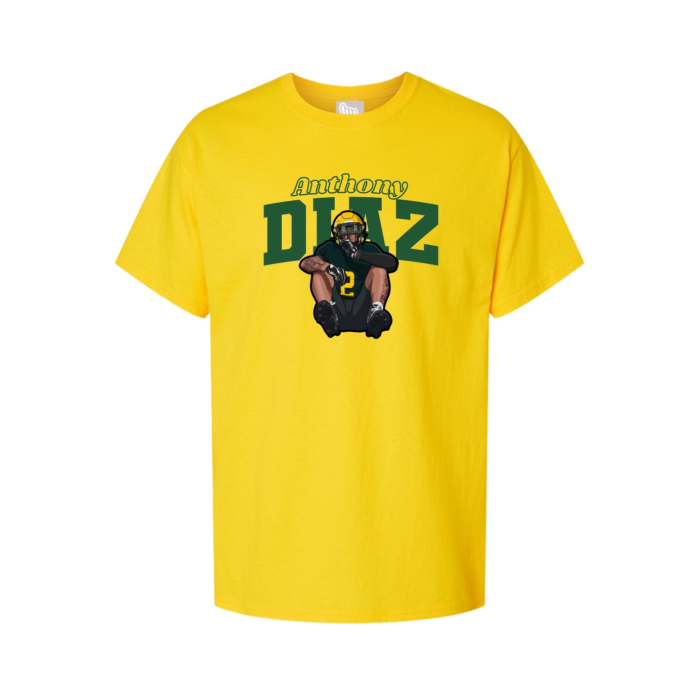 Youth Tee — Name Arch in Gold
