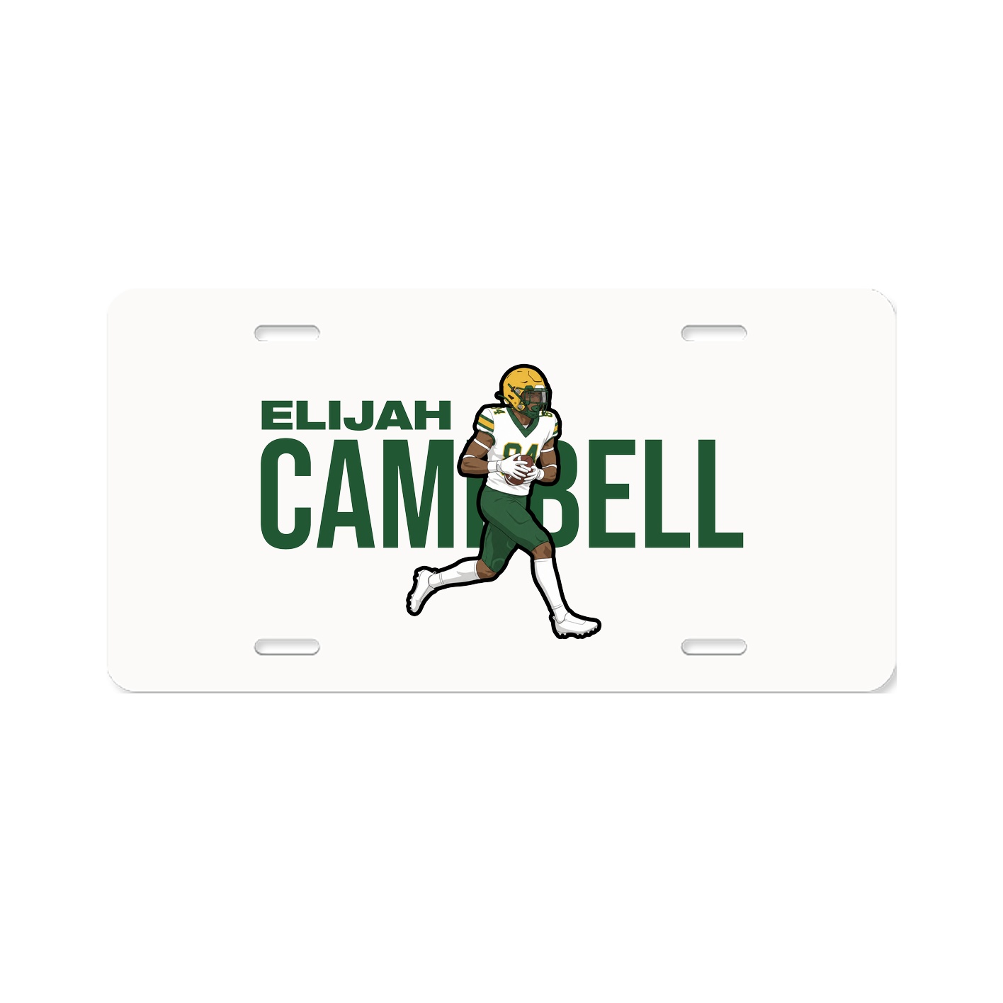 License Plate — Player Name in Classic