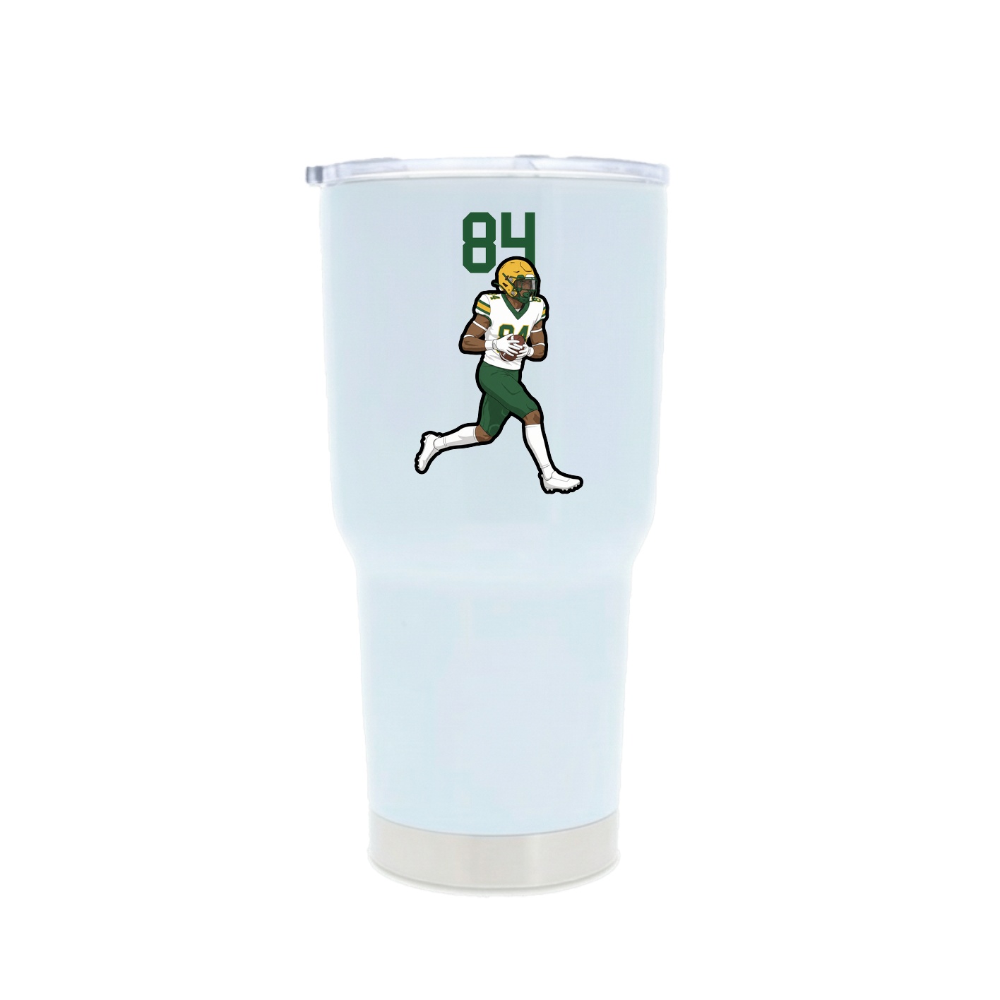 30oz Stainless Steel Tumbler — Number Top in White