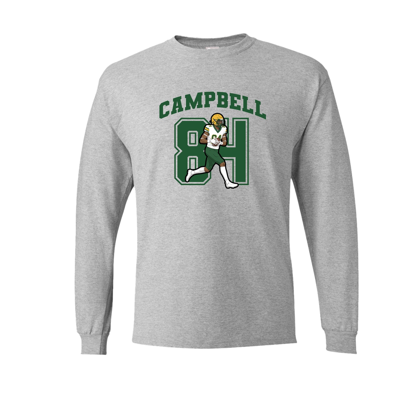 Long Sleeve Tee — Number in Grey