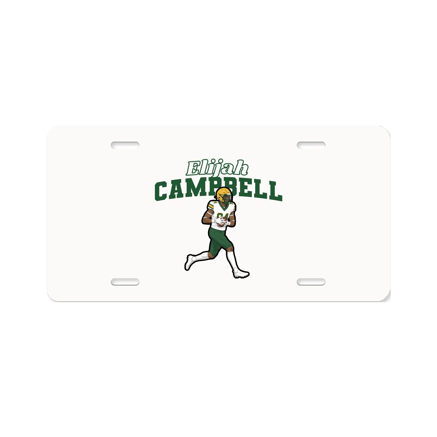 License Plate — Name Arch in Classic