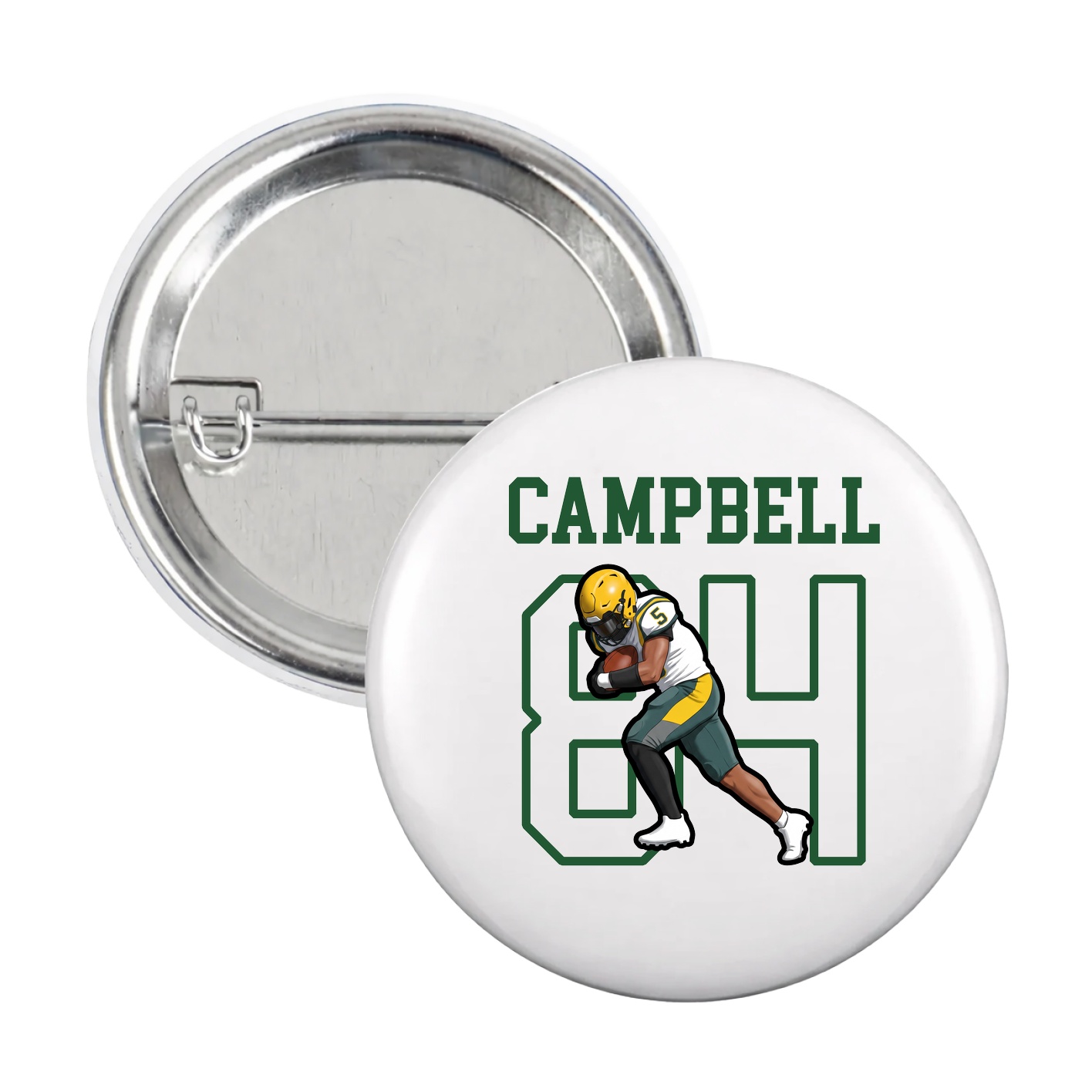 Game Day Button — Shirsey in White