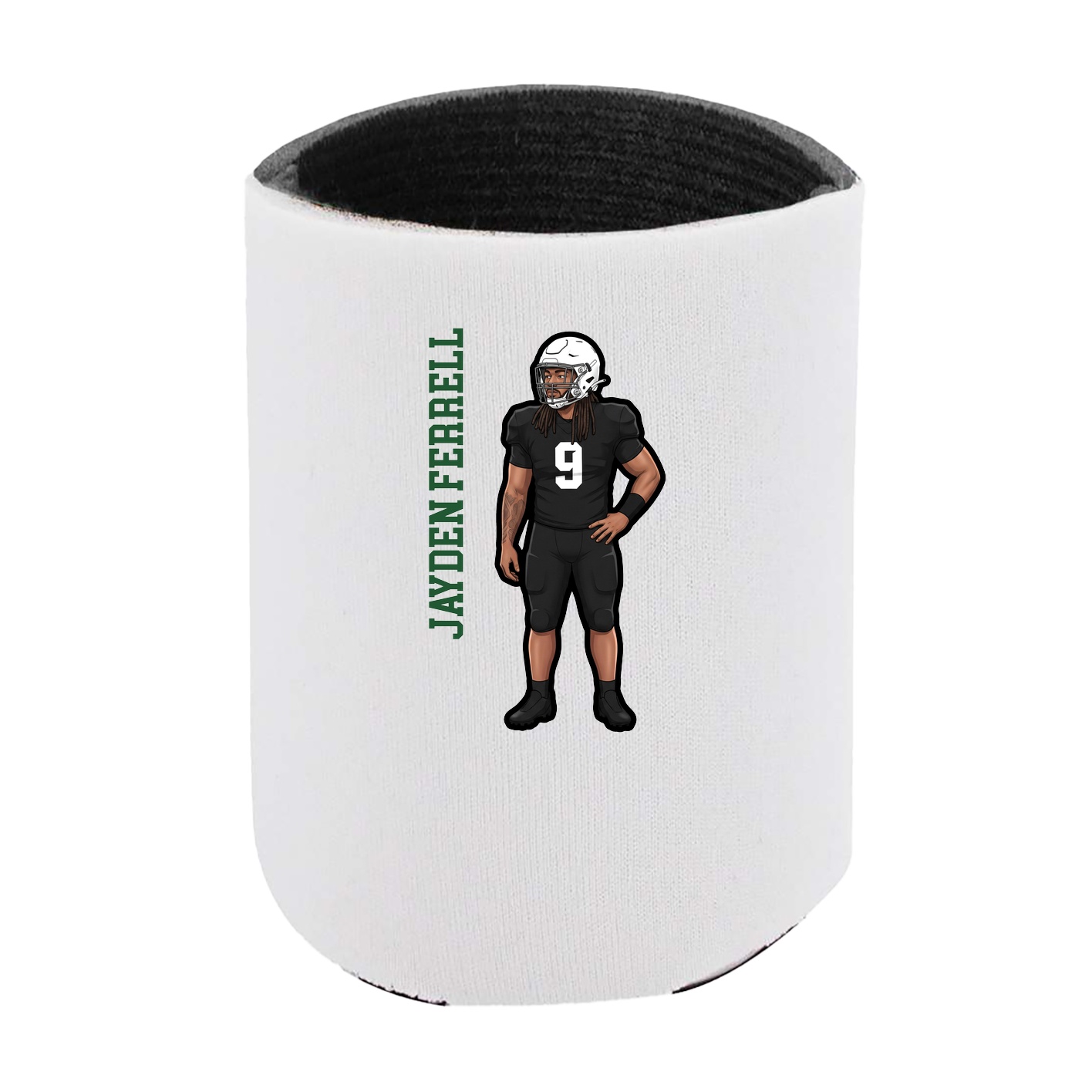 Can Holder — Name Vertical in White