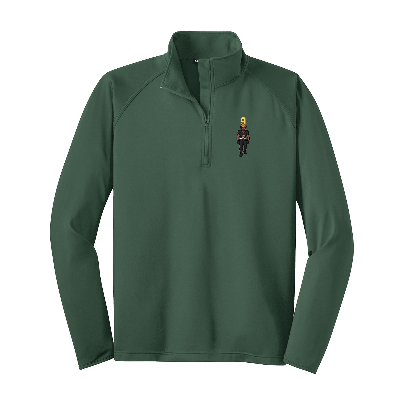 Q-Zip Pullover — Number Top in Green