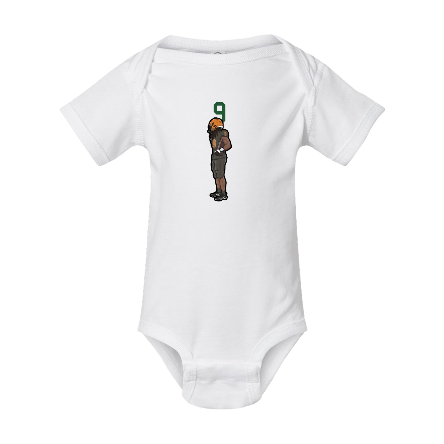 Baby Onesie — Number Top in White