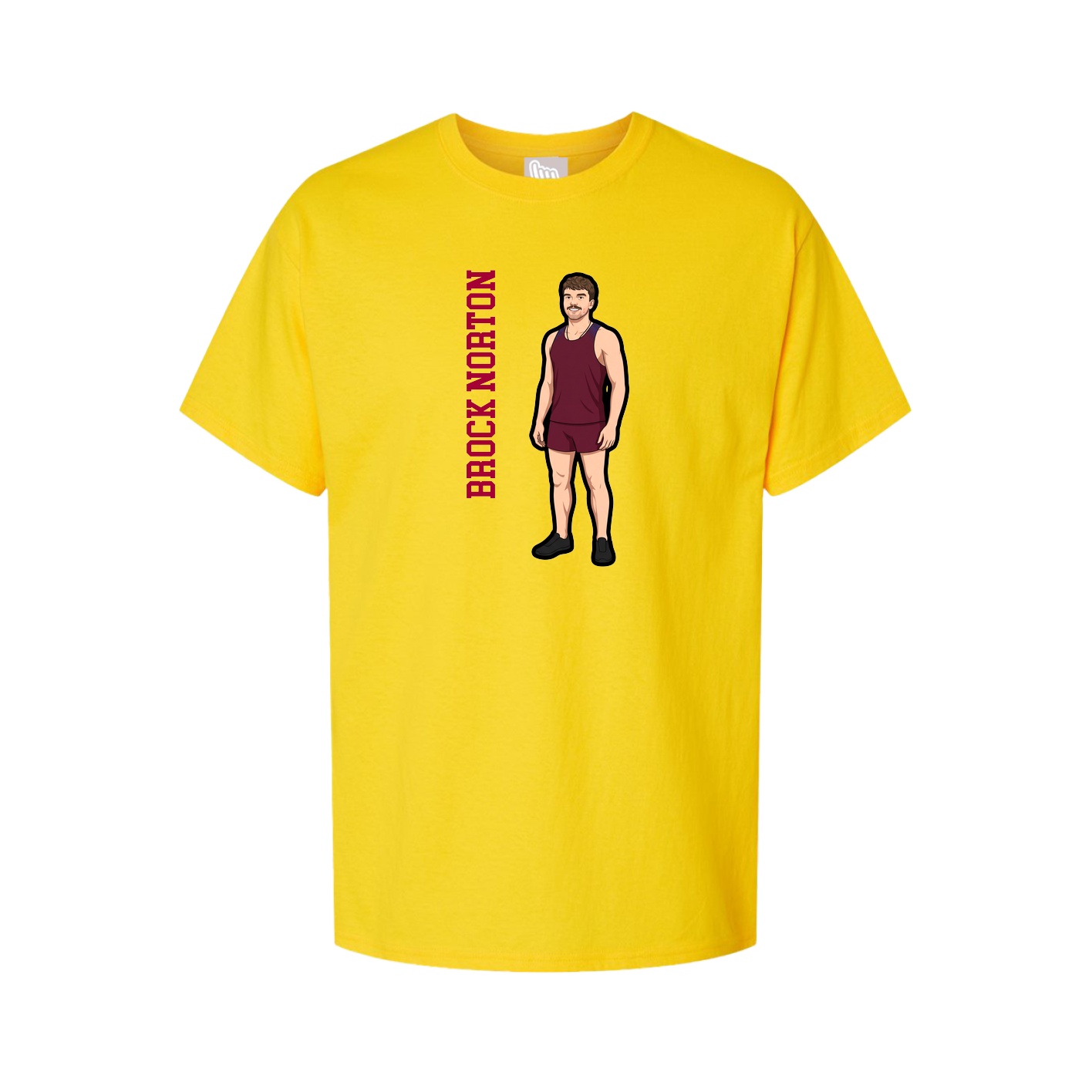 Tee — Name Vertical in Gold