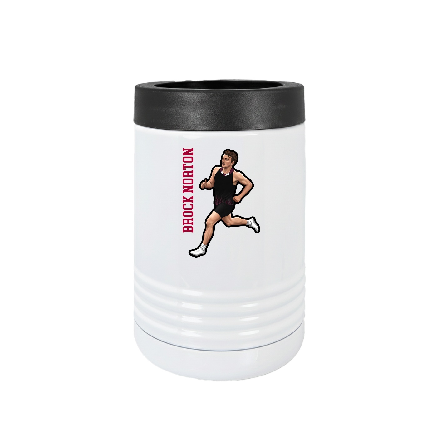 Beverage Holder — Name Vertical in White