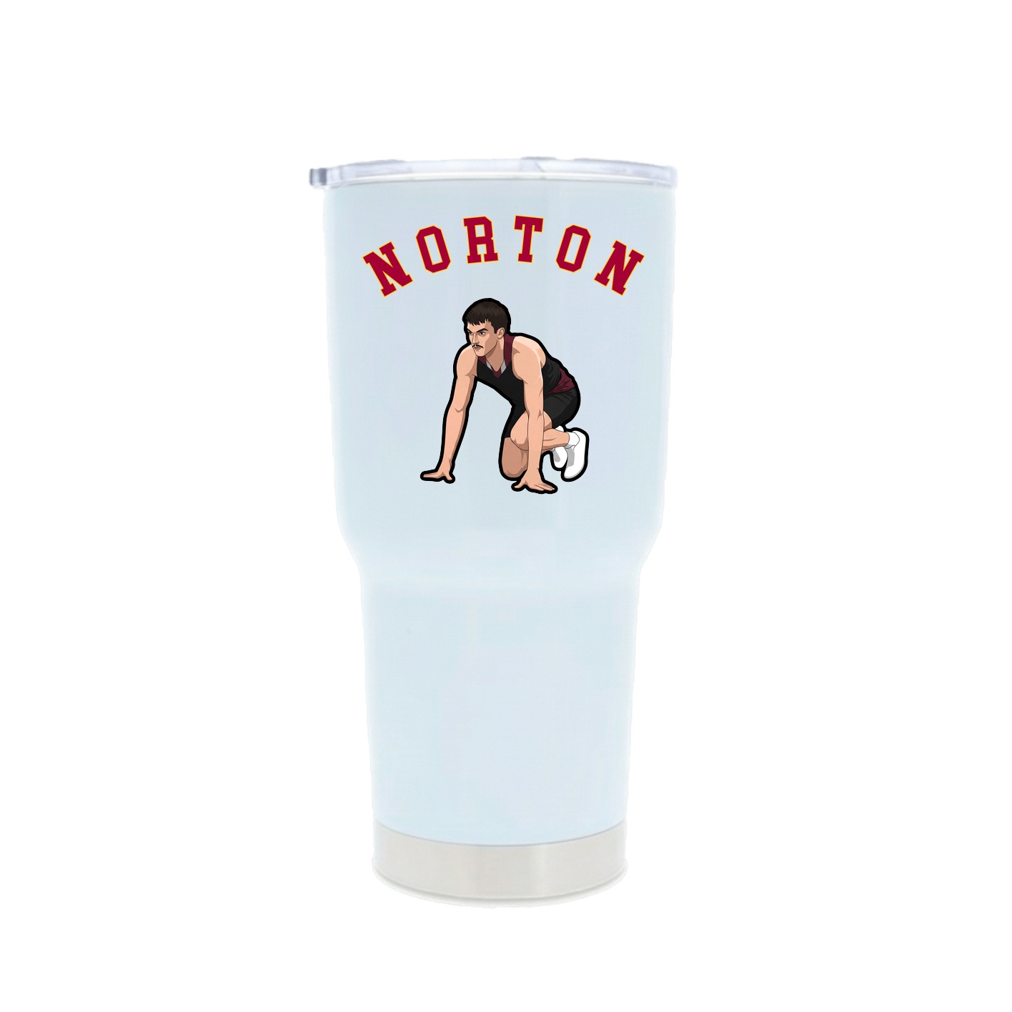 30oz Stainless Steel Tumbler — Shirsey Arch in White