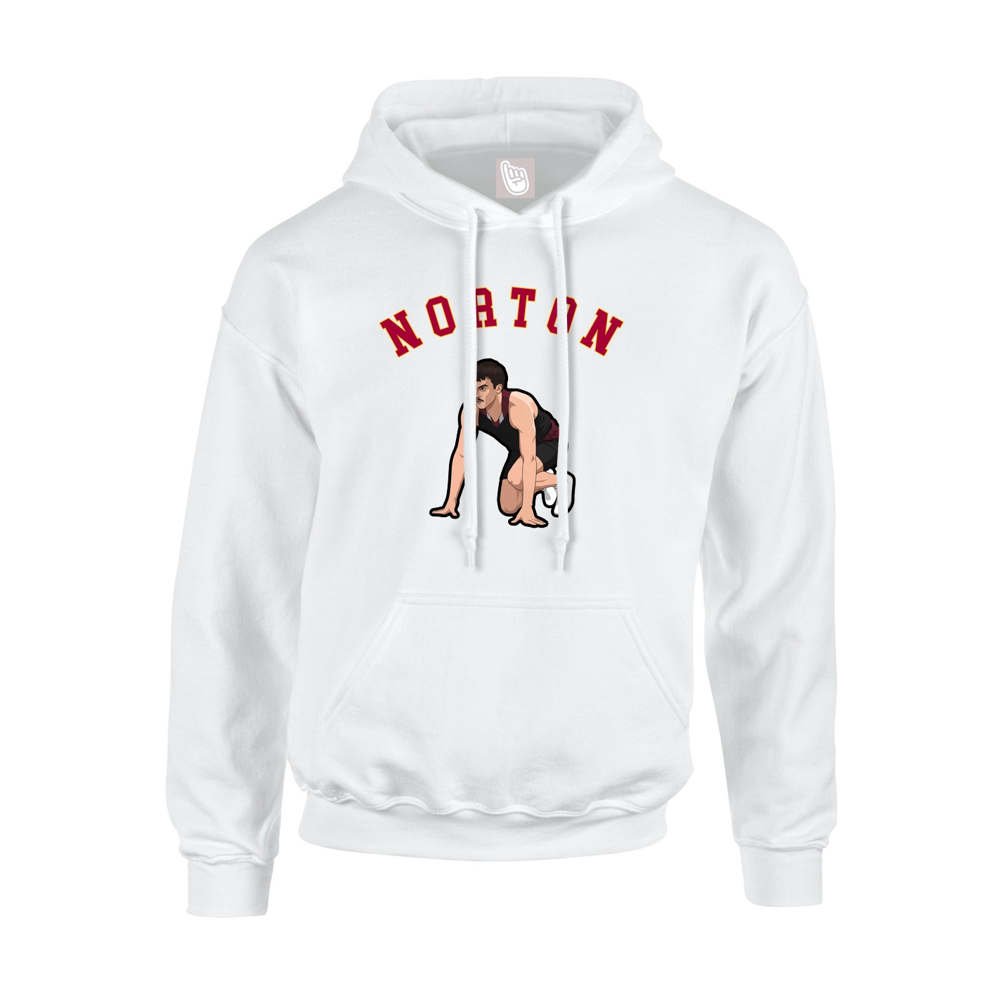 Youth Hoodie — Shirsey Arch in White