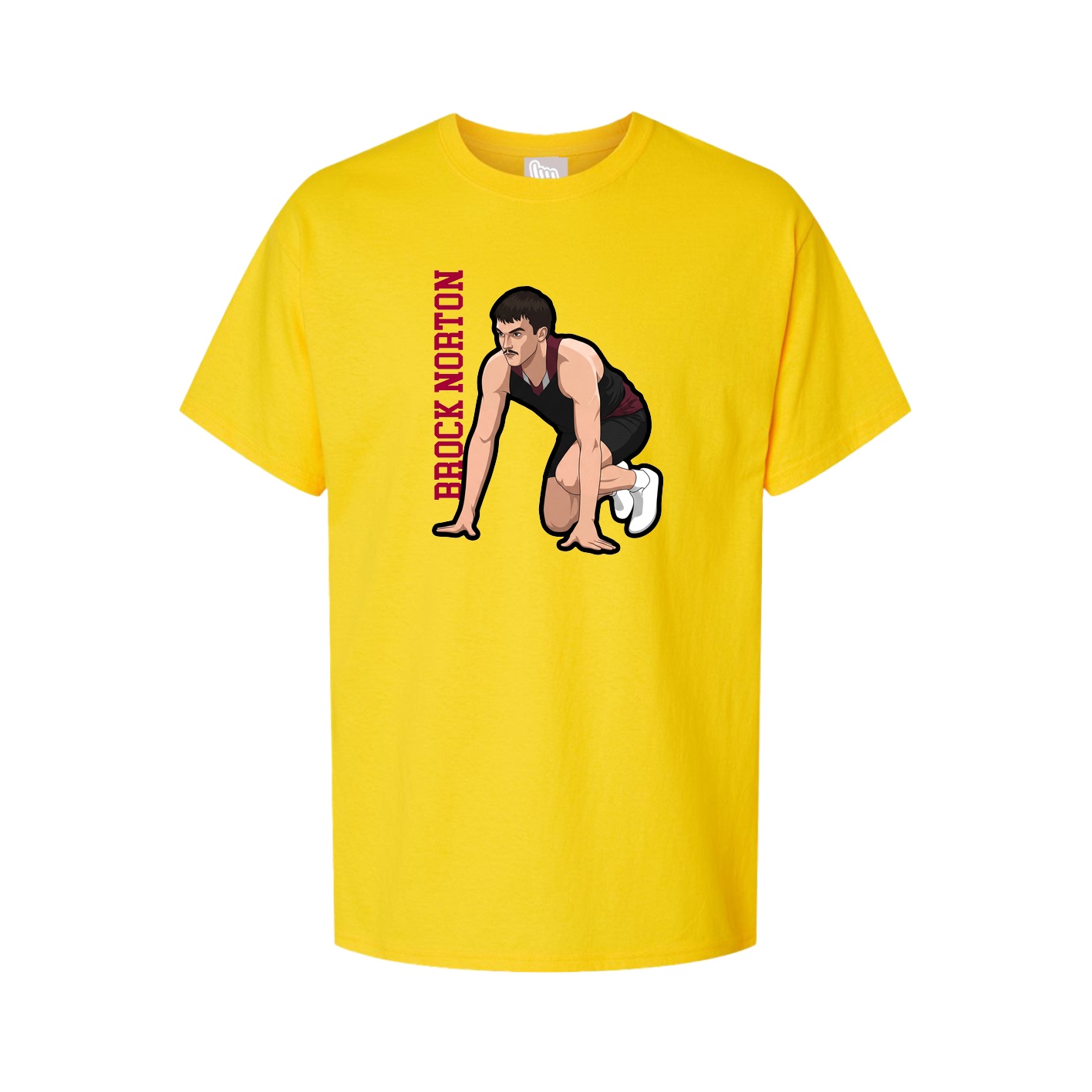Youth Tee — Name Vertical in Gold